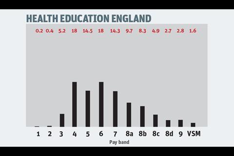 Health Education England graph
